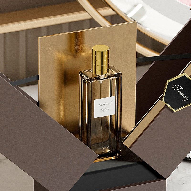 Custom Luxury Double-Door Shoulder Perfume Rigid Box suppliers